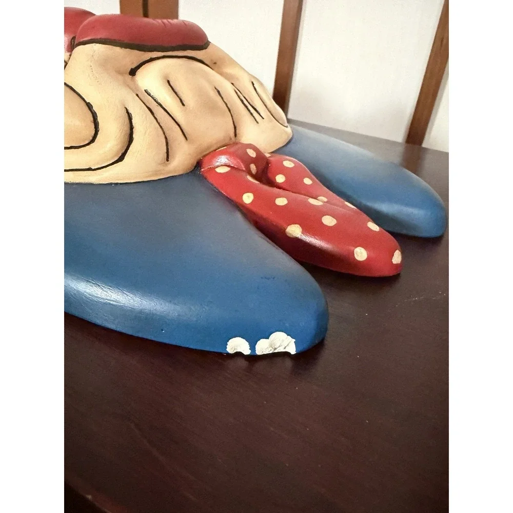 Holland Mold Ceramic Clown Face Wall Plaque 2 Circus Decor 1960s Fun House